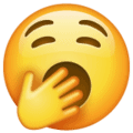 Image of a yawning face emoji