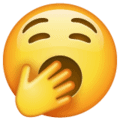 Image of a yawning face emoji
