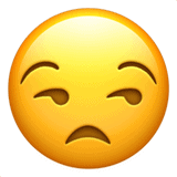 An image of an unamused face emoji