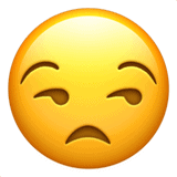 An image of an unamused face emoji