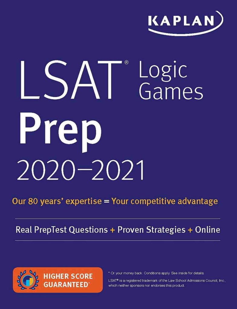 A book cover image of one of the best LSAT prep books called LSAT Logic Games Prep 2020-2021
