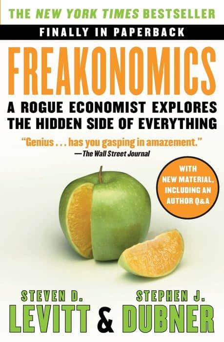 Freakonomics Book Cover as one of the best books on economics and finance